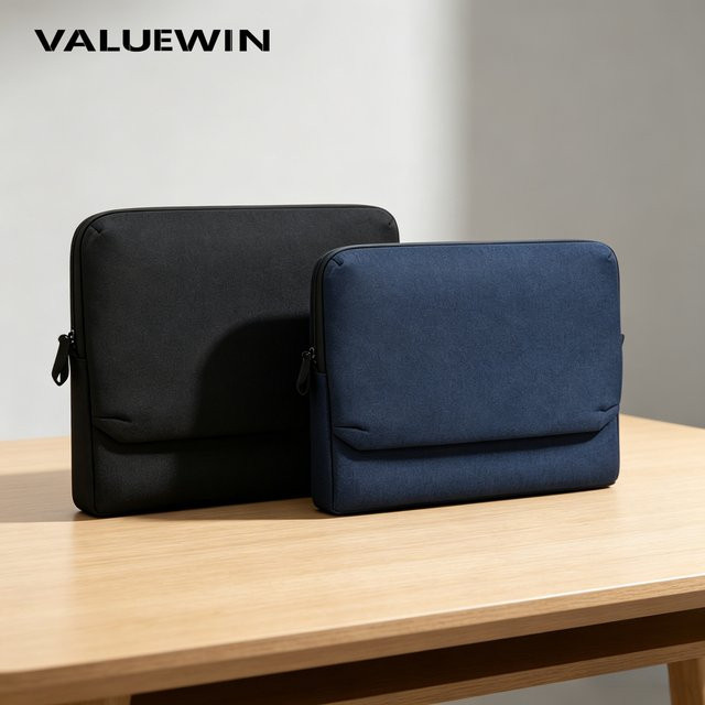 ValueWin Laptop-Hülle für MacBook Neo/Air 13 und MacBook Air 15, tragbare Computer-Tasche mit mehreren Fächern in Blau oder Schwarz - Bild 1