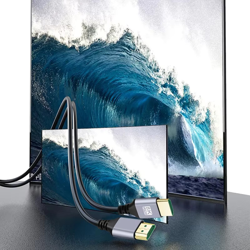 BSN HDMI 2.1 Ultra High Speed Kabel in Schwarz für 8K@60Hz und 4K@120Hz mit 48Gbps und HDR - Bild 2