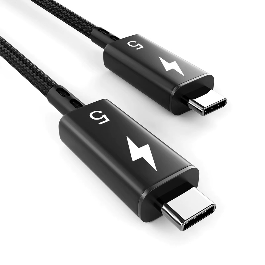 ASUS Thunderbolt 5 USB-C Kabel in Schwarz mit 120Gbps Datenübertragung und 240W Power Delivery für MacBook, iPad, iPhone und Android - Bild 5