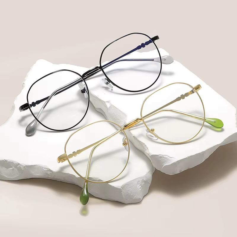 ERIKOLE Korrektionsbrille, Vollrand, Metall, Round, Anti-Blaulicht - Bild 1