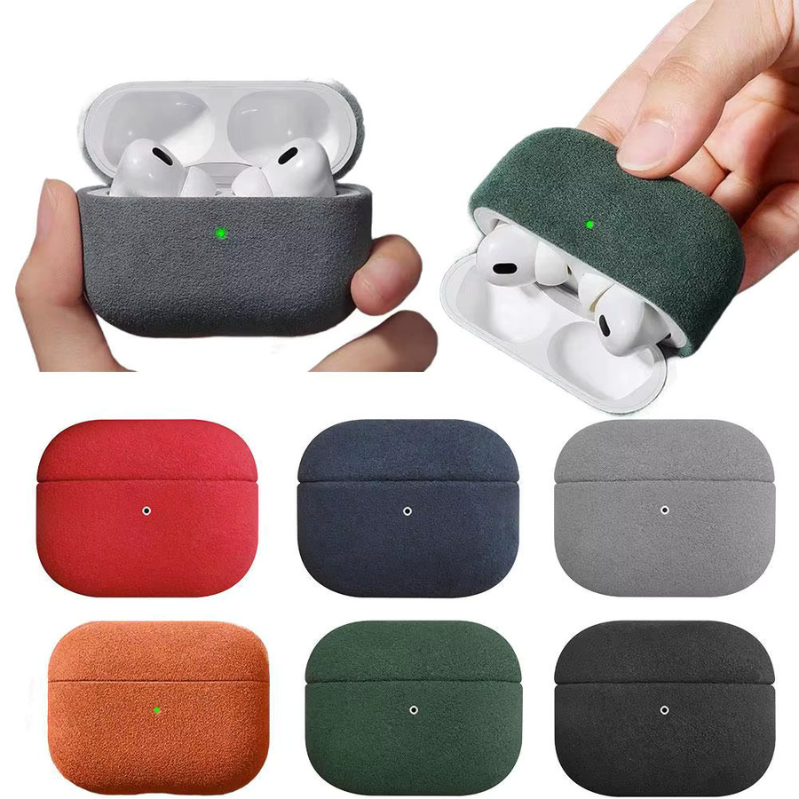 Handgefertigte Wildlederhülle für Apple AirPods Pro 3, stoßfeste Schutzhülle für deine Kopfhörer - Bild 3