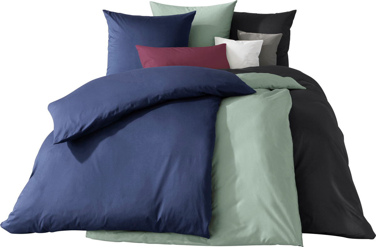 Kaeppel Bettwäsche aus Baumwolle in Grün und Blau, 40 x 40 cm - Bild 3