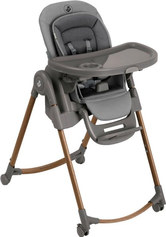 Maxi-Cosi Hochstuhl Minla Plus in Grey mit Rollen und verstellbarer Rückenlehne - Bild 3