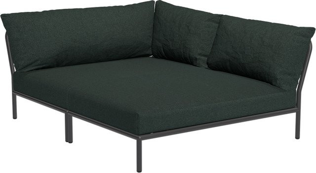 Houe LEVEL 2 Lounge Ecke Cozy Corner rechts Alpine in Grau und Grün mit Polsterung und Aluminiumgestell B/T/H: 222,0 x 173,5 x 68,5 cm - Bild 1