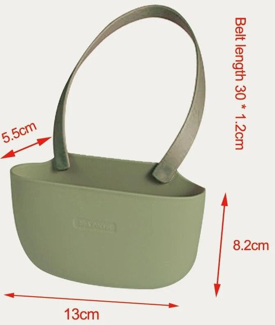 LChome Küchenspülenhalter aus Silikon in Grün, verstellbarer hängender Abflusskorb als Seifen- und Schwammhalter für dein Küchenzubehör - Bild 1