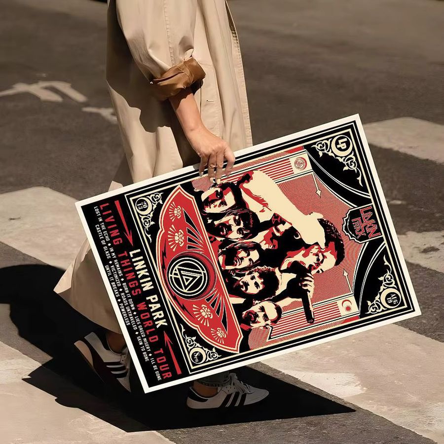 Selbstklebender Kunstposter Retro Kraftpapier Aufkleber von Potdemiel im Vintage Design für dein Zimmer, Bar oder Café - Bild 6