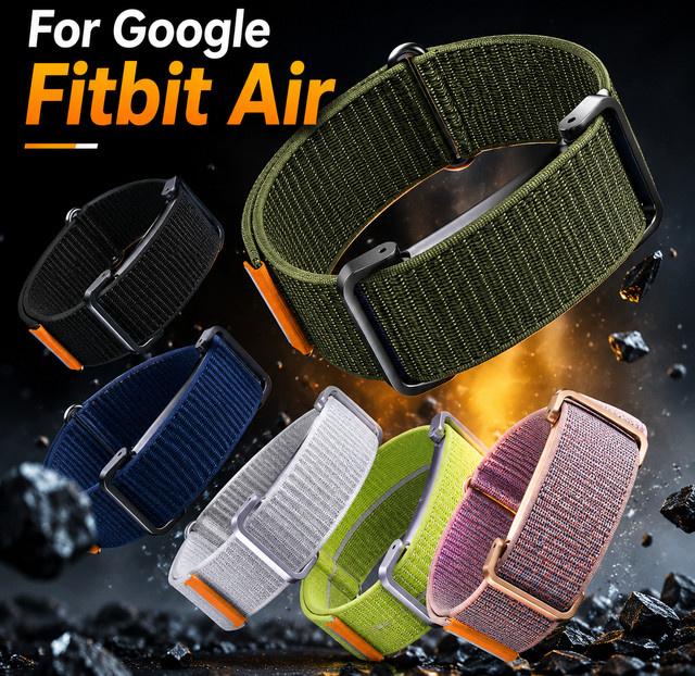 Fitbit Uhrenarmband, gewebtes Nylon, Textil/NATO, Bunt, Unisex - Bild 1