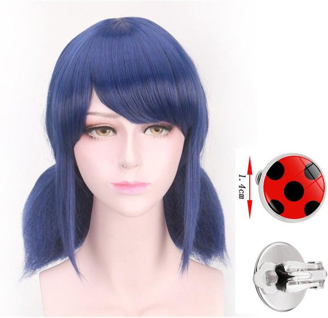 Anime Cosplay Perücke, blaue Haare, für Mädchen und Frauen - Bild 1