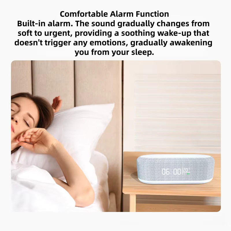 Bytelike 4-in-1 Nachttischlampe in Weiß mit 15W kabellosem Ladegerät, Wecker und dimmbarer Touch-Funktion - Bild 5