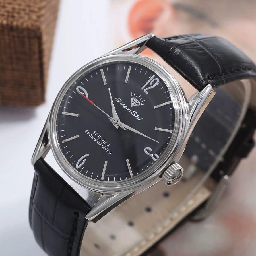 HEIMDALLR Armbanduhr, Handaufzug, Edelstahl, 38 mm, Herren, Schwarz - Bild 3