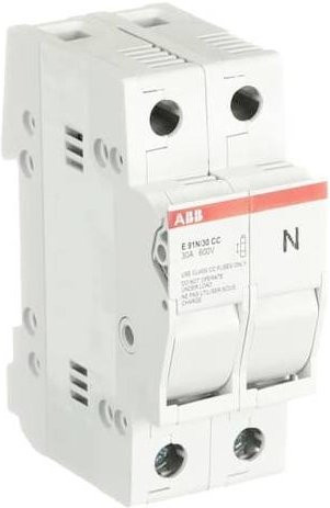 ABB E 91N/30 CC Sicherungshalter 600V in Weiß - Bild 1
