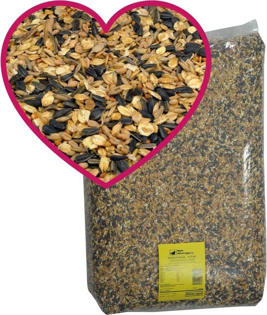 MeinWildvogel Vital Basic Vogelfutter Streufutter für kleine und große Gartenvögel, 15 kg - Bild 1