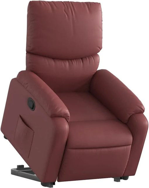 vidaXL Relaxsessel mit Aufstehhilfe in Weinrot aus Kunstleder - Bild 1