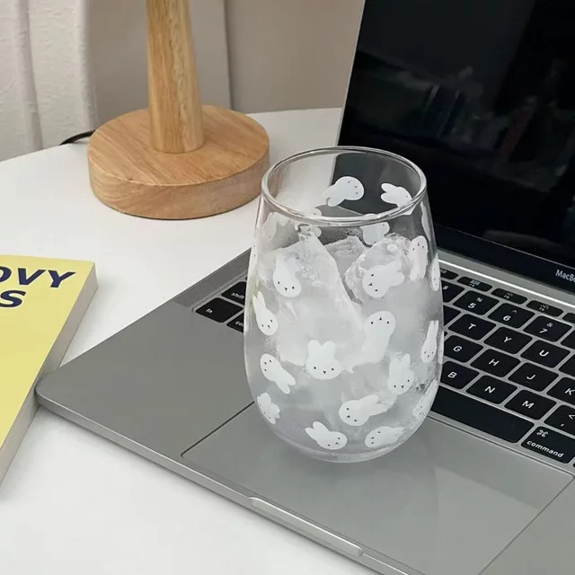 Miffy Kawaii Glasbecher transparent 550 ml - Bild 1