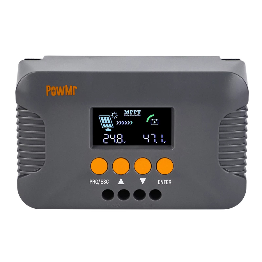 PowMr MPPT 10A Boost Solar-Laderegler in Grau für Lithium LiFePO4 und Blei-Säure-Batterien mit LCD-Display und 15-60V PV-Eingang - Bild 6