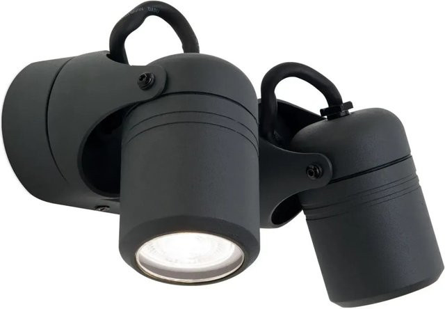 Orion Leuchten Vision Außen-Spots aus Aluminium in Anthrazit mit 2x GU10, dimmbar und IP44 geschützt - Bild 1