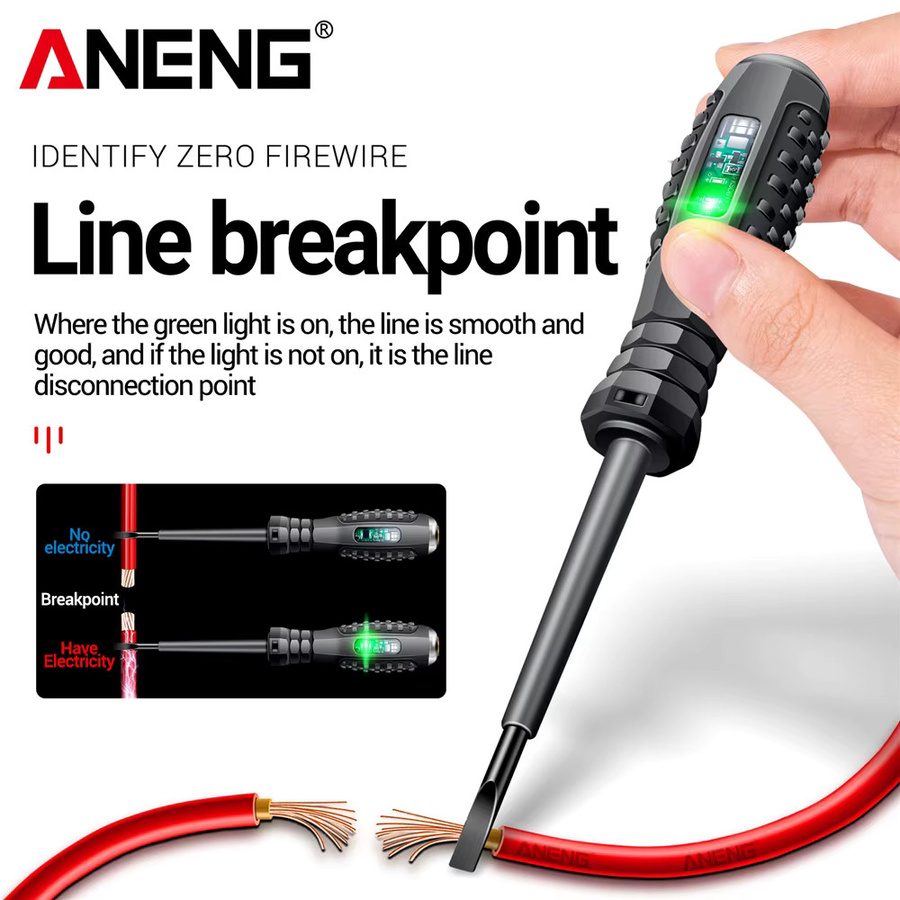 ANENG A3003 Digital-Multimeter Stift mit AC/DC Spannungsinduktion und Neon-Lampe Anzeige für Elektriker - Bild 3