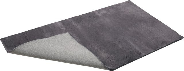 LIVARNO Teppich in Fell-Optik, Grau, B: 80 cm, L: 150 cm - Bild 1