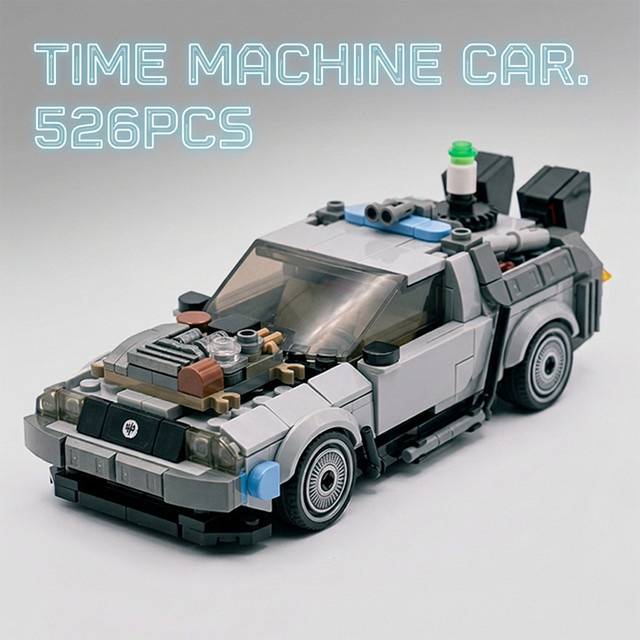 MENBIS Zeitmaschinen-Auto, Bausatz, 1:24, Modellfahrzeug-Set - Bild 1