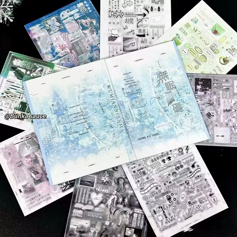 Ins Feng Wumian Coding Sticker Book DIY Dekorationsmaterial aus Papier für Studenten - Bild 2