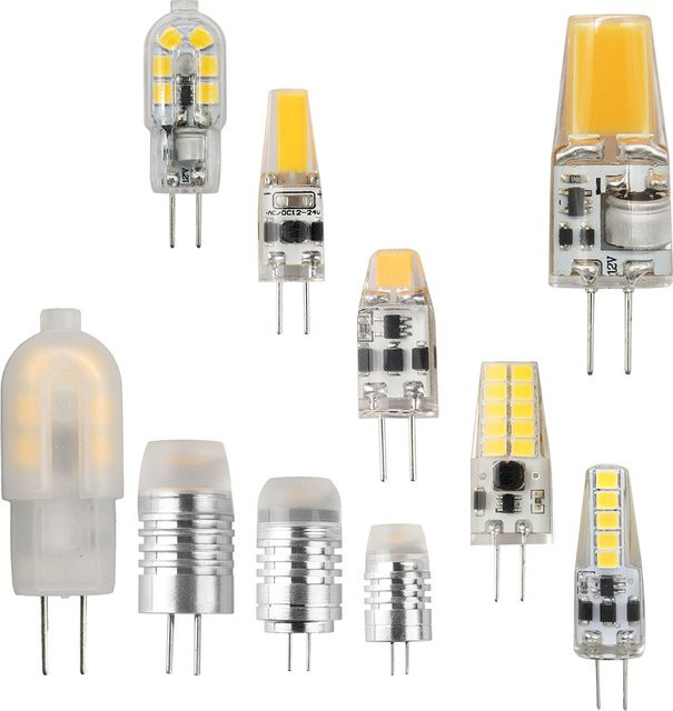 5er Set G4 LED Leuchtmittel für Kristall-Kronleuchter, DC 12V, Warmweiß, flimmerfrei - Bild 1