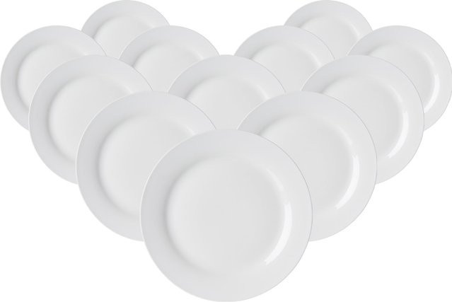 Ritzenhoff & Breker Speiseteller Bianco Weiß, 12er Set, Durchmesser: 27 cm - Bild 1