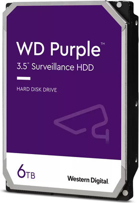 Western Digital WD Purple WD63PURZ interne HDD Festplatte, 6TB, 3.5 Zoll, SATA 6Gb/s, 256MB Puffer - Bild 1