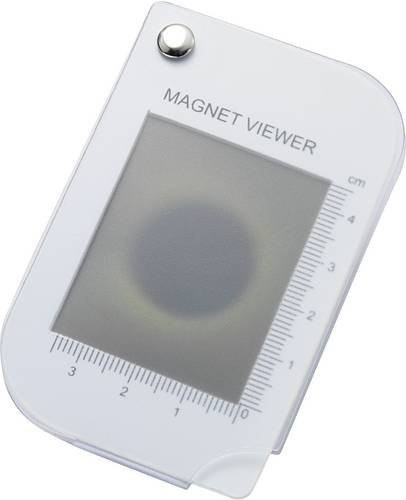 TRU COMPONENTS Magnetfeld-Visualisierungskarte 507706, Farbe: Weiß, B: 54 mm, H: 85 mm, Magnetische Anzeigefläche: 35 mm x 45 mm - Bild 1