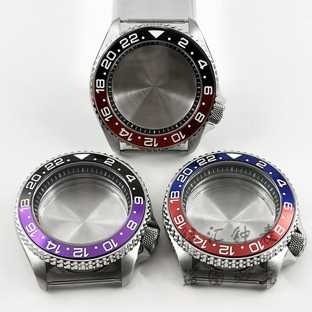LIYAN Uhrengehäuse Edelstahl, Schwarz, 42 mm, Unisex - Bild 1