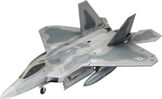 Revell Model Set Lockheed Martin F-22A Raptor, Fahrzeuge, Grau, Kunststoff - Bild 1