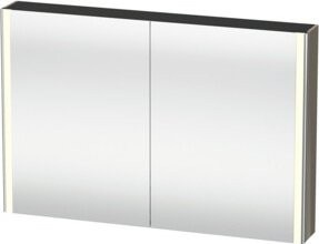 Duravit XSquare Universal-Spiegelschrank mit 2 Türen und LED in Weiß, B/H/T: 120 x 80 x 15,5 cm - Bild 1