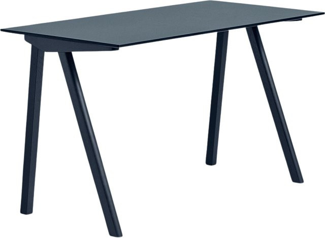 HAY Copenhague Cph90 Schreibtisch mit Linoleum in Blau und Eiche, B/T/H: 130 x 65 x 65 cm - Bild 1