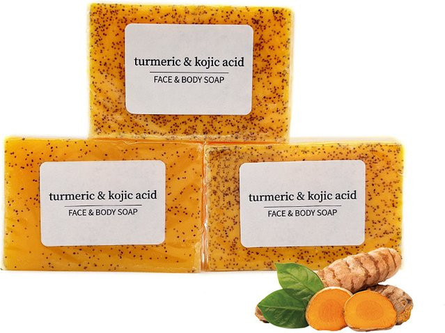 RDQCTQ Kurkuma-Naturseife mit Kojisäure, 100 g, Herren - Bild 1