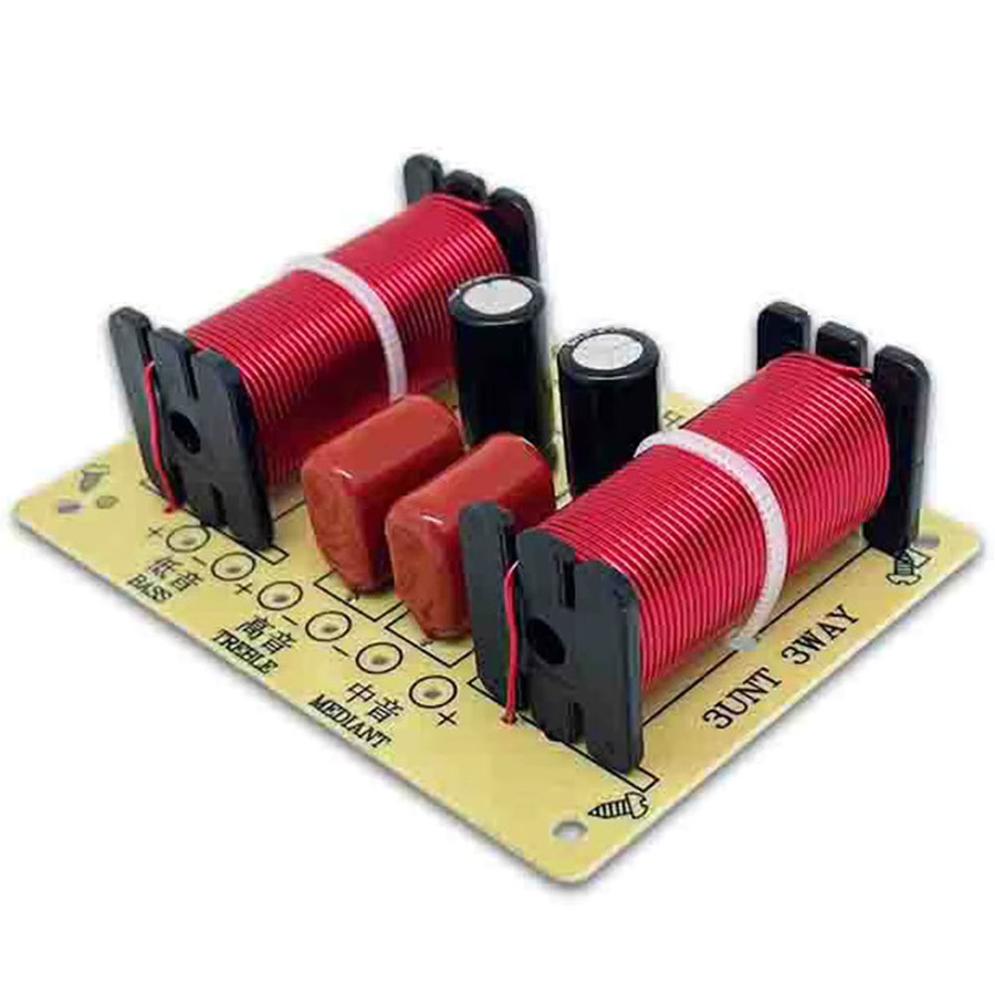 VODOOL 3-Wege-Hifi-Lautsprecher-Frequenzteiler 150W Audio-Crossover-Schaltung für Höhen, Mitteltöner und Bass in Multicolor - Bild 2