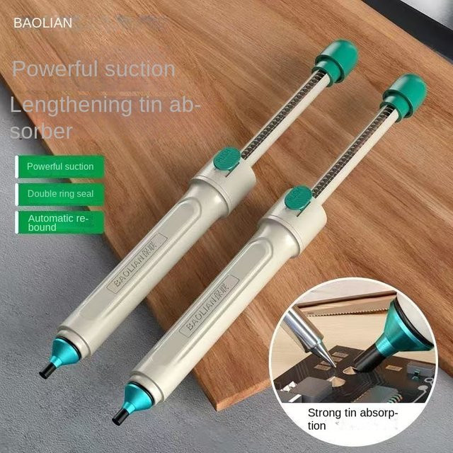 BAOLIAN Manueller Lötsauger Entlötpumpe mit starker Saugkraft für Elektronik-Reparaturen und DIY-Projekte - Bild 1