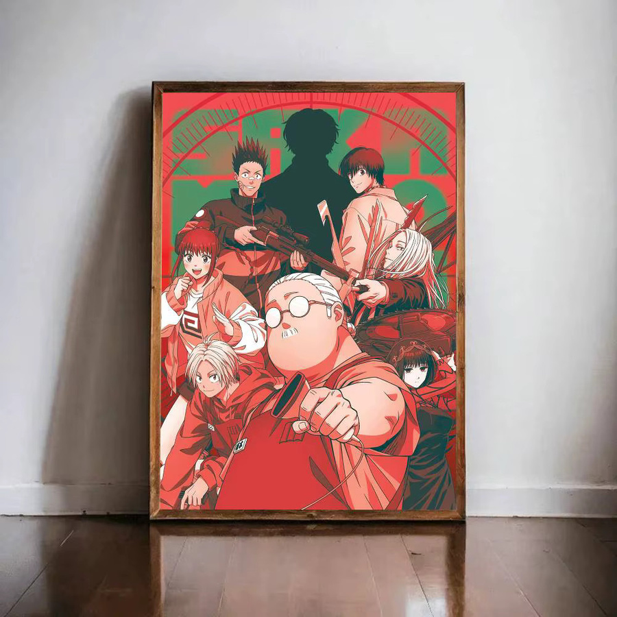 Kayou SAKAMOTO DAYS Anime Poster selbstklebend wasserfest Papieraufkleber Mehrfarbig Rechteckig - Bild 4