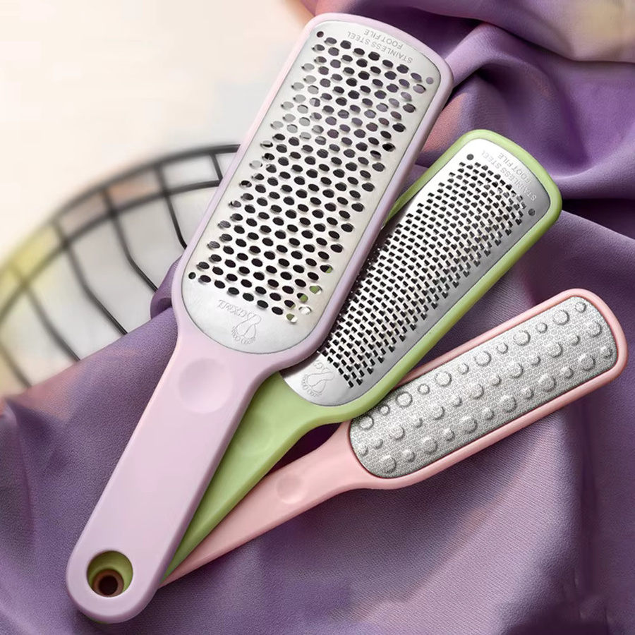 Andvictory Fußpflege-Set, Edelstahl-Fußtrimmer und Hornhautschleifer, Unisex - Bild 2