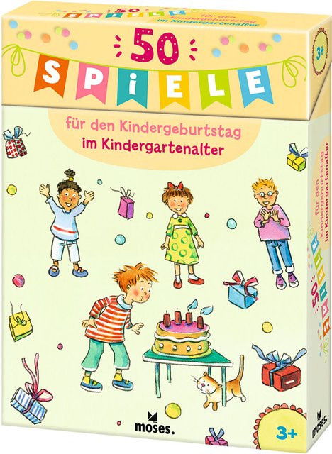 Moses. Verlag GmbH, 50 Spiele für den Kindergeburtstag, Kinderspiel, ab 3 Jahre - Bild 1