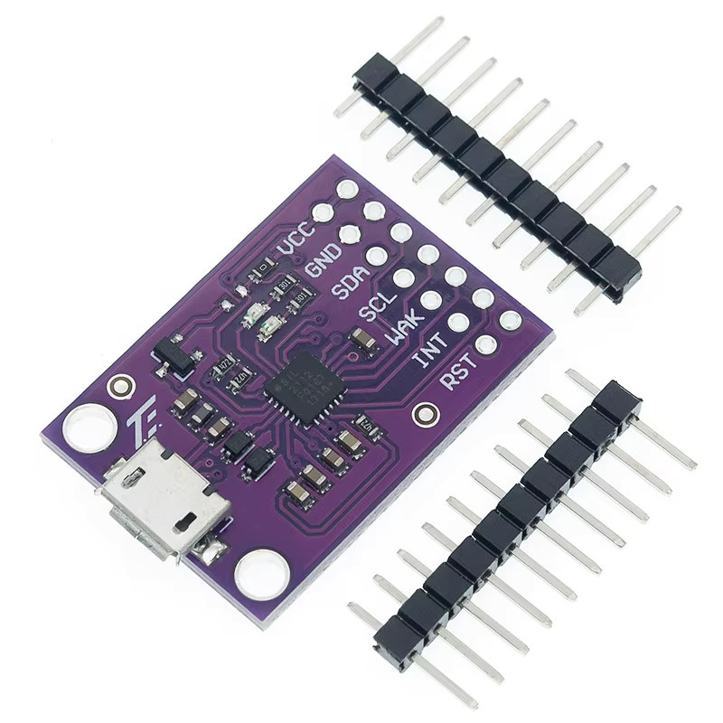 AITEWIN ROBOT CP2112 Debug Board USB zu SMBus I2C Kommunikationsmodul 2.0 MicroUSB Evaluation Kit für CCS811 Sensormodul in Lila - Bild 2