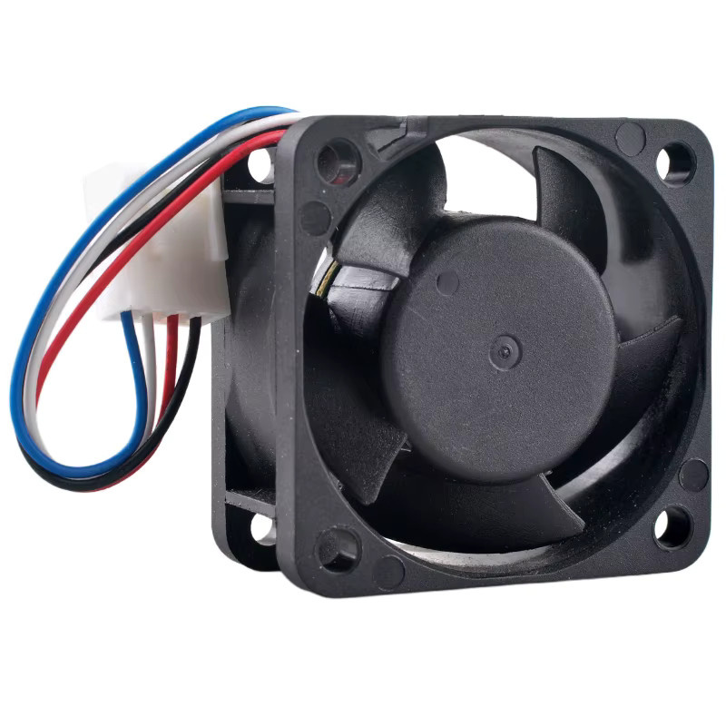 ANCHAOPU Lüfter mit Doppelkugellager in Schwarz, 4-polig, DC 24 V, 0,06 A, B/T/H: 40 x 40 x 20 mm, für Netzfrequenzumrichter OD4020-24LB10A - Bild 4