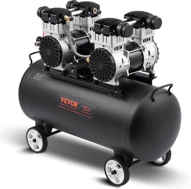 SucceBuy Luftkompressor Schwarz – Tragbare Stille Kompressor Pumpe für Autoreparatur und Reifendruck - Bild 1