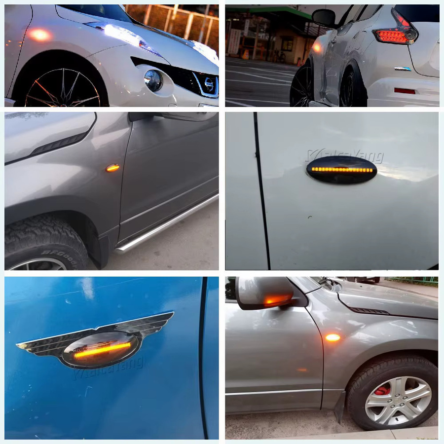 Malcayang Dynamische LED Seitenblinker für Renault Koleos 2007-2011 Pre-facelift, Sequentielle Fender Blinker Lampe - Bild 4