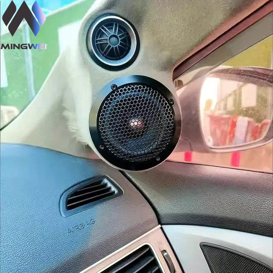 MW Audio Aluminium Auto-Hochtöner-Lautsprechergitterabdeckung aus Vollmetall in Schwarz, 2er-Set für 1,5-6,5 Zoll - Bild 4