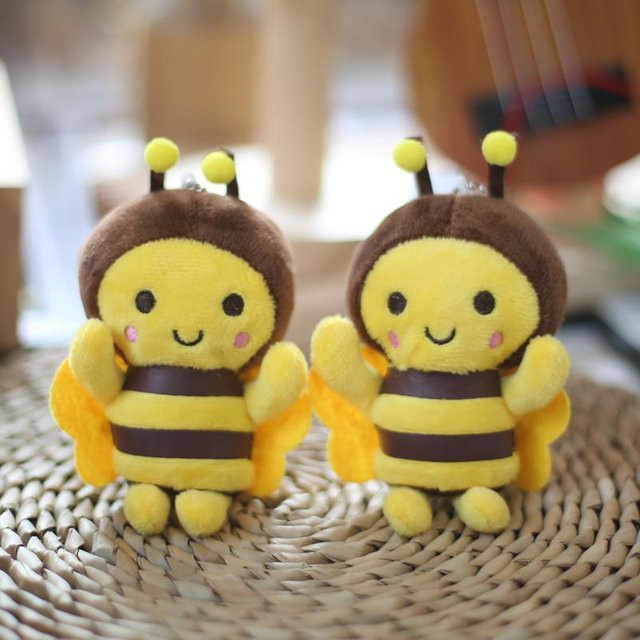 Linyi toy Bienen Plüsch Schlüsselanhänger, Gelb, Schwarz - Bild 1