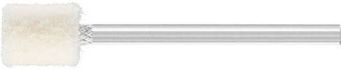 PFERD Filzpolierstifte Zylinderform mittelhart, Durchmesser: 8 mm, Schaft-Durchmesser: 3 mm, Farbe: Weiß, 10 Stück - Bild 1