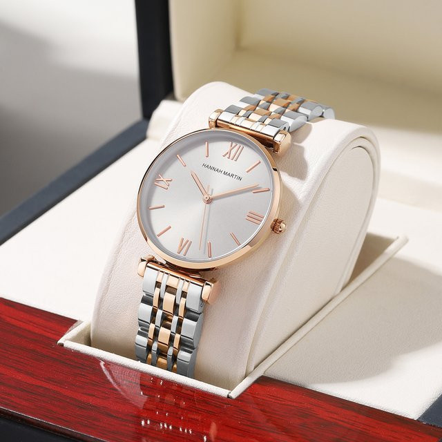 Hannah Martin Armbanduhr, Roségold, Edelstahl, Quarz, 36 mm, Damen - Bild 1