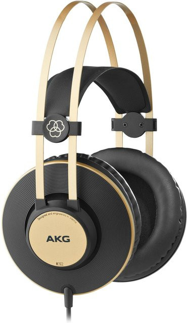 AKG K 92 Over-Ear-Kopfhörer in Schwarz mit goldenen Akzenten mit 40-mm-Treibern - Bild 1
