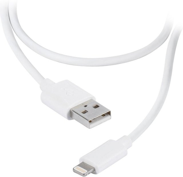 Vivanco Lightning auf USB-A Datenkabel für iPad in Weiß, 1,5 m - Bild 1