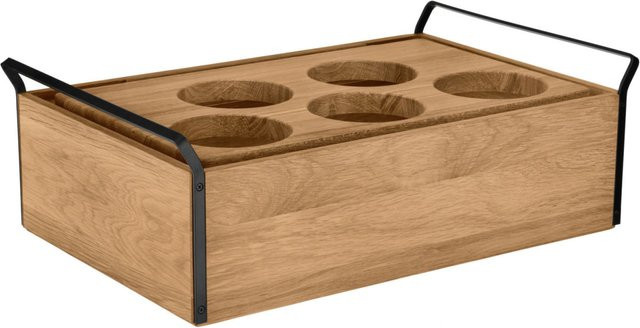 VEGA Buffet-Display Esino für 5 Schalen GN 1/1, eiche/schwarz, rechteckig, B/T/H: 38.6 x 61.9 x 20.9 cm - Bild 1