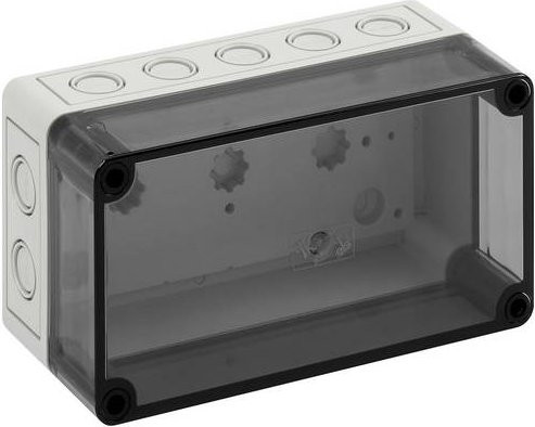 Spelsberg TK PS 1809-8-tm Installations-Gehäuse aus Polycarbonat und Polystyrol in Lichtgrau RAL 7035, B/T/H: 18,0 x 9,4 x 8,1 cm - Bild 1